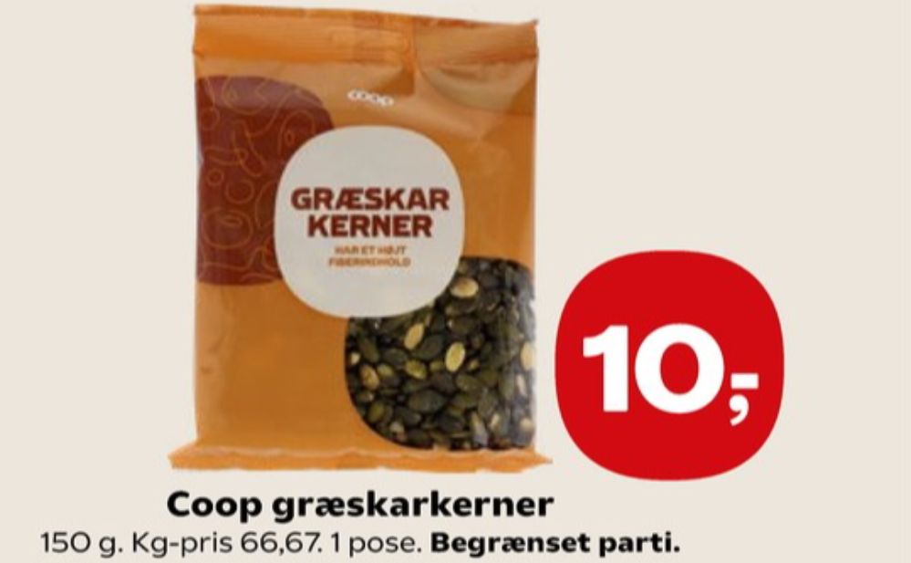 Coop, Græskarkerner