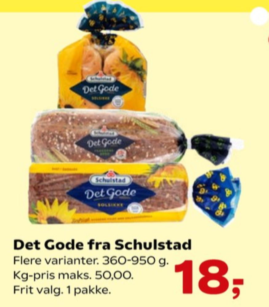 Schulstad Det Gode, Solsikkerugbrød