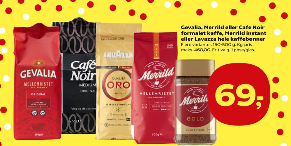 Merrild Mellemristet, Kaffe Formalet