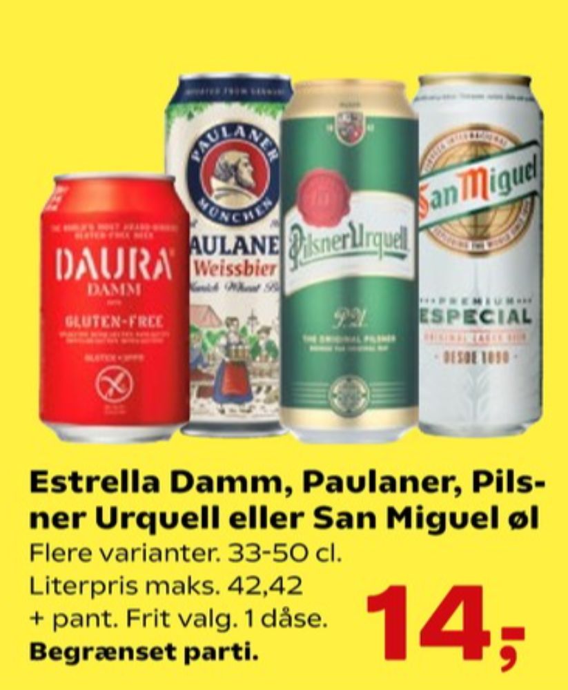 San Miguel, Specialøl