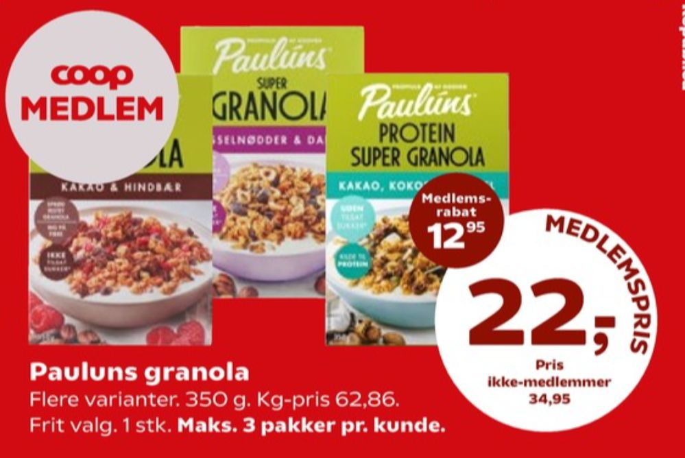 Pauluns, Granola Kakao, Kokos & Mandler