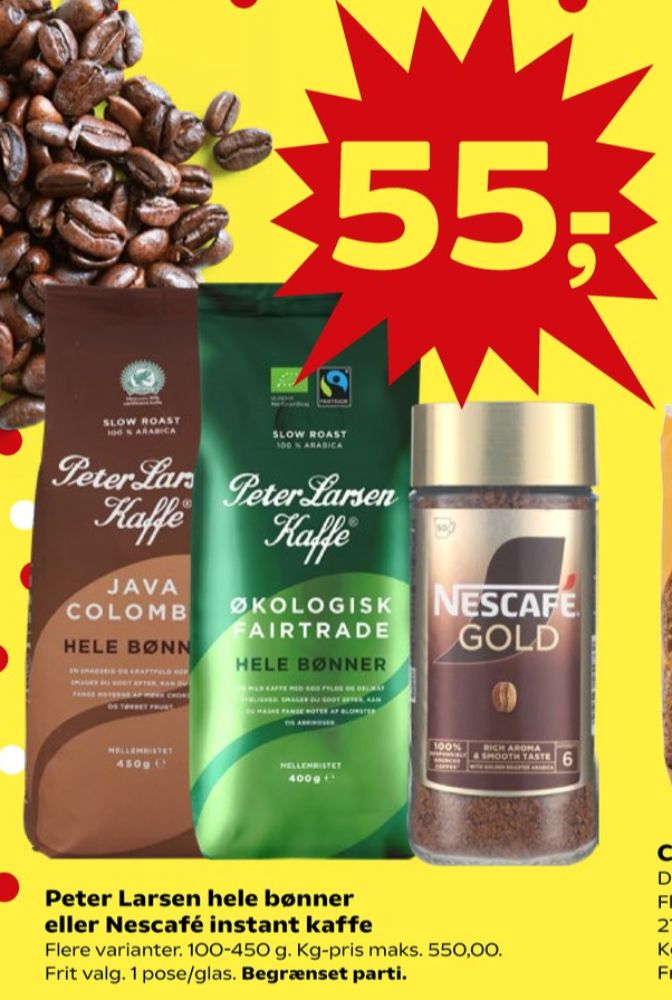 Peter Larsen Java Colombia, Kaffebønner