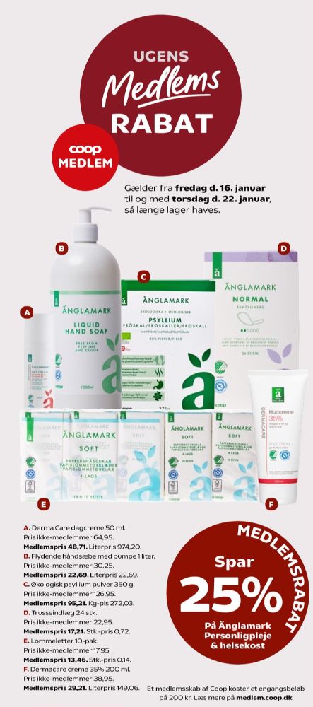 Änglamark, Trusseindlæg