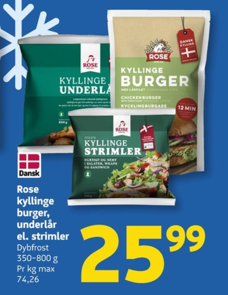 Rose, Kyllingeunderlår