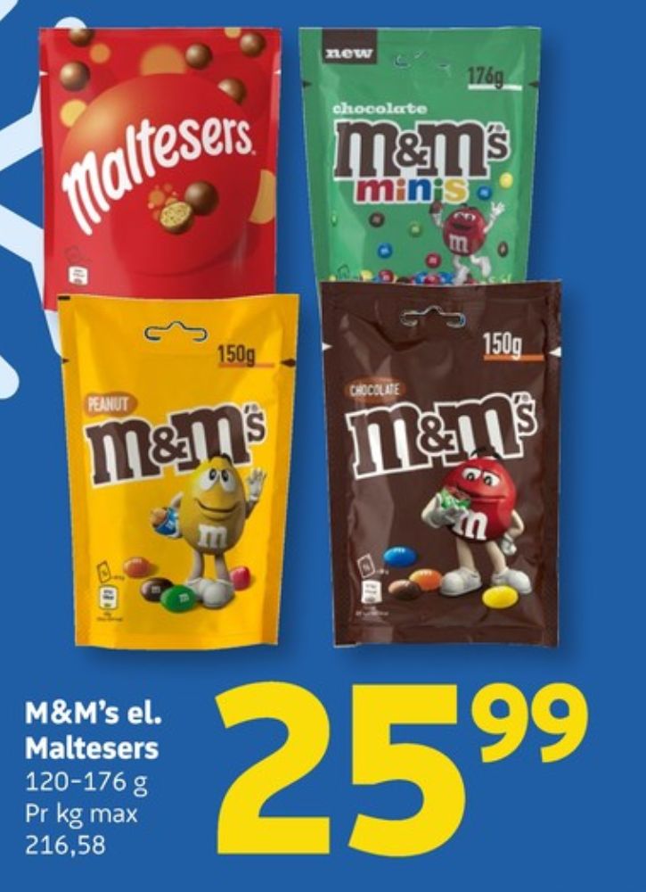 M&Ms, Chokoladepastiller Minis
