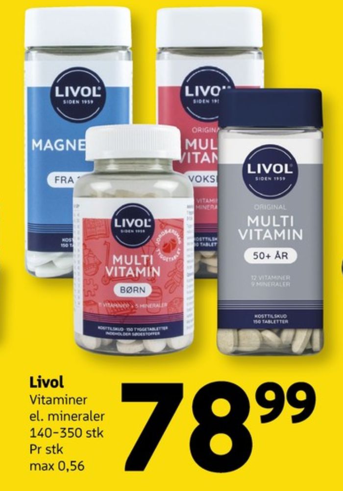 Livol Multi, Vitaminer