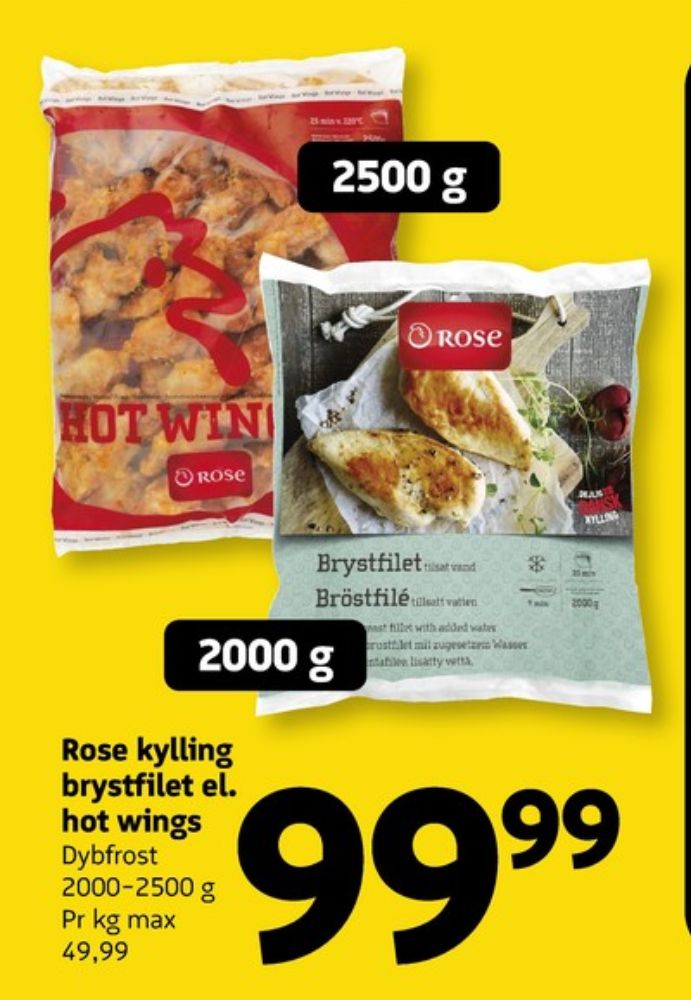 Rose, Kyllingebrystfilet