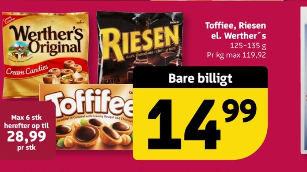 Toffifee, Dessertchokolade