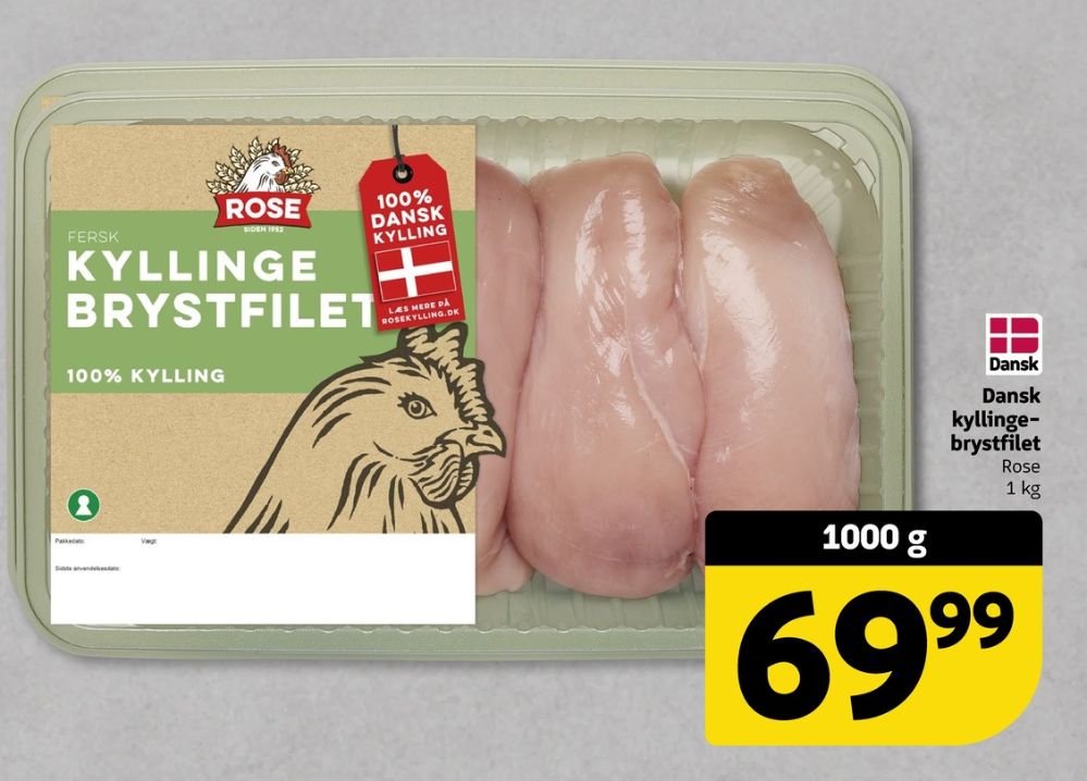 Rose, Kyllingebrystfilet