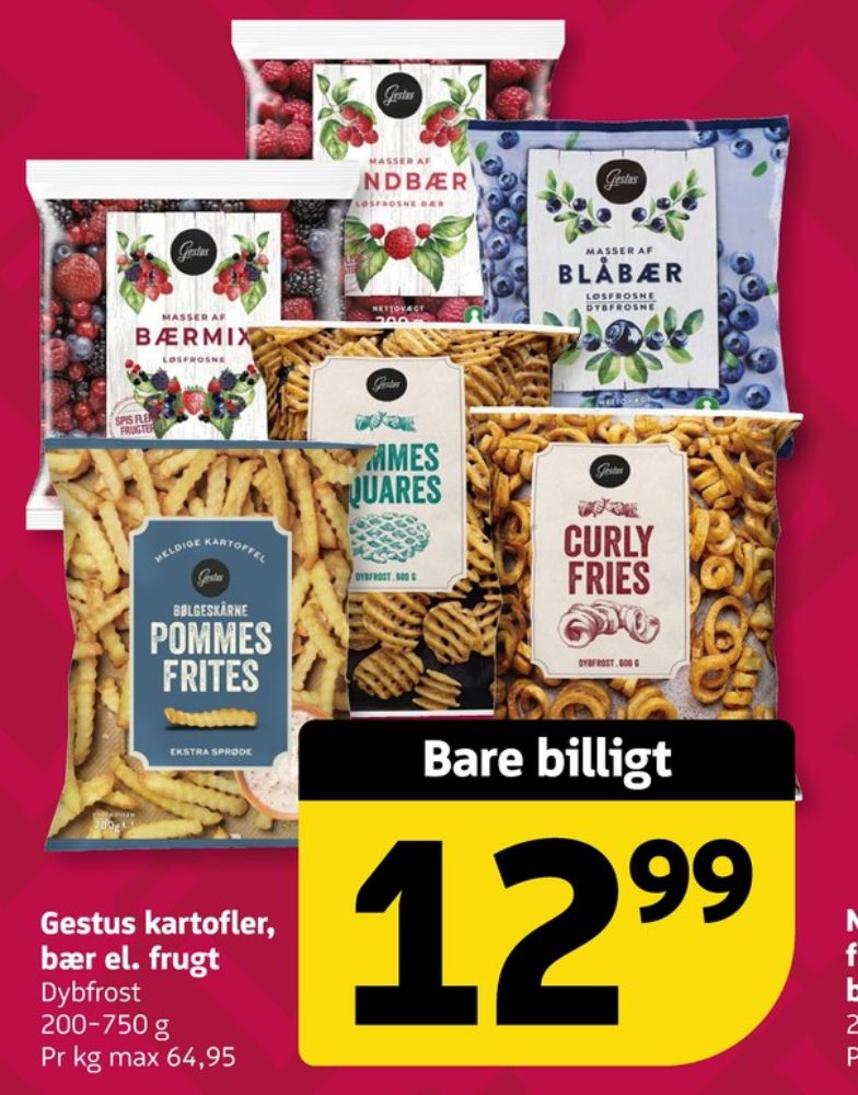 Gestus, Pommes Frites Bølgeskårne