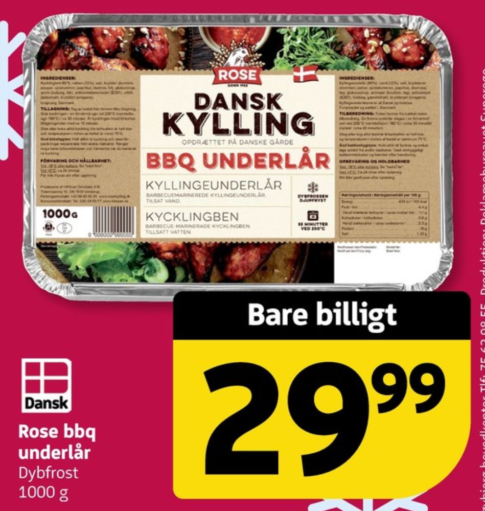 Rose, Kyllingeunderlår