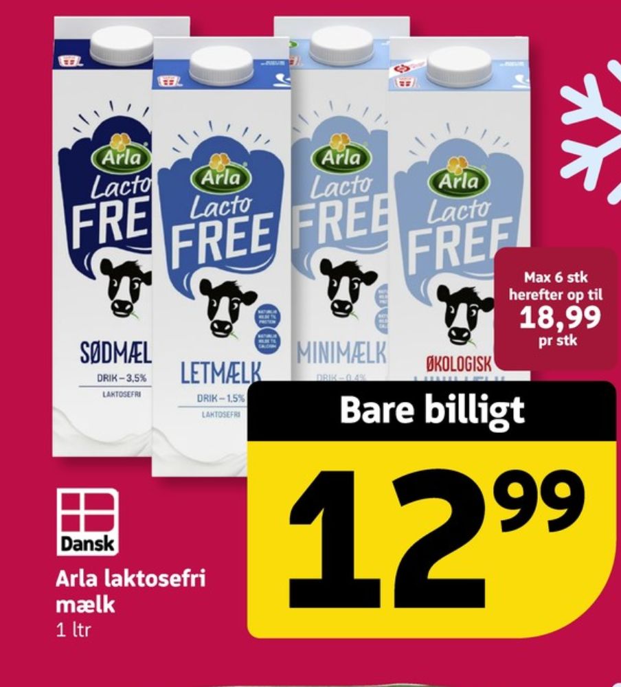 Arla Lacto FREE, Sødmælk