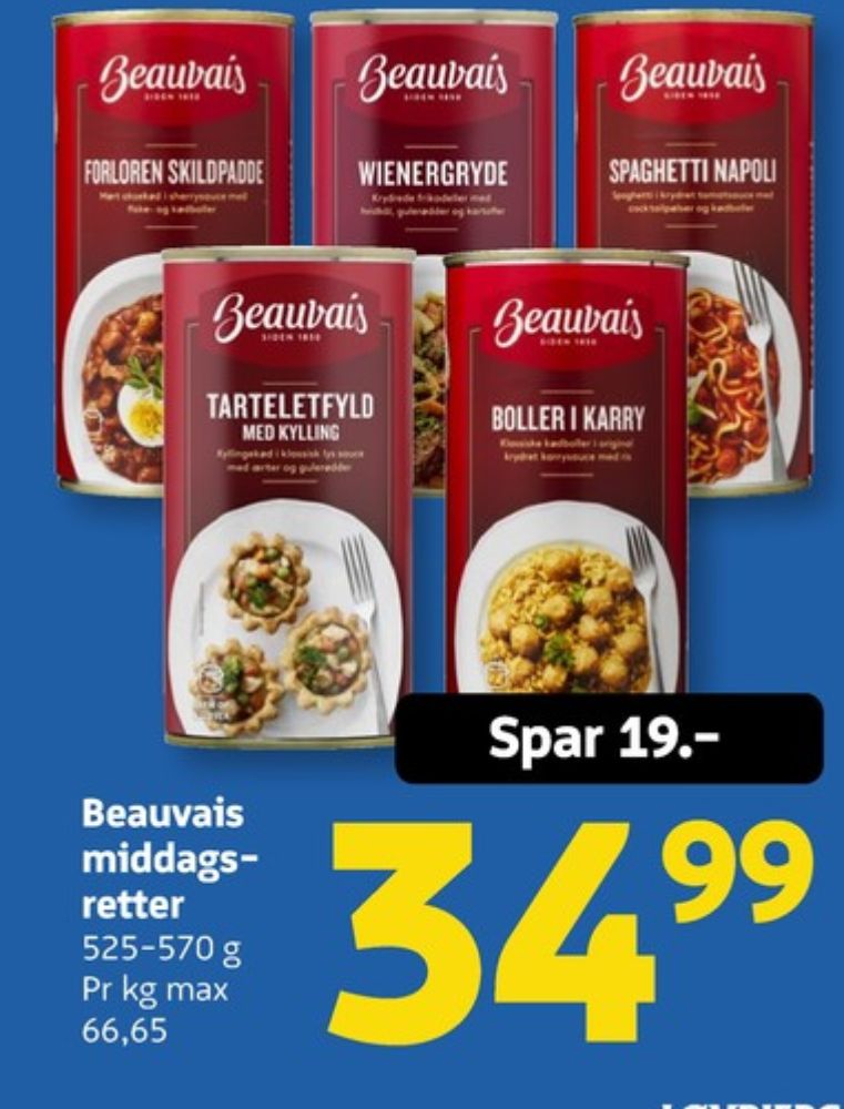 Beauvais, Boller i Karry