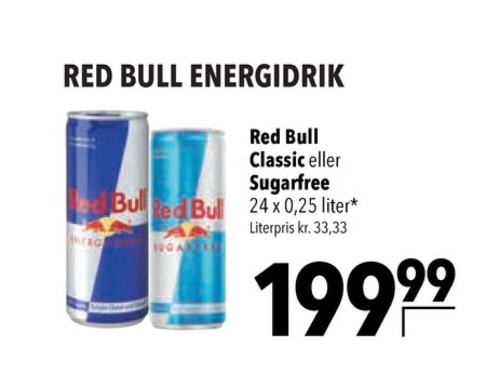 Red Bull Sugarfree, Energidrik 24 pk.