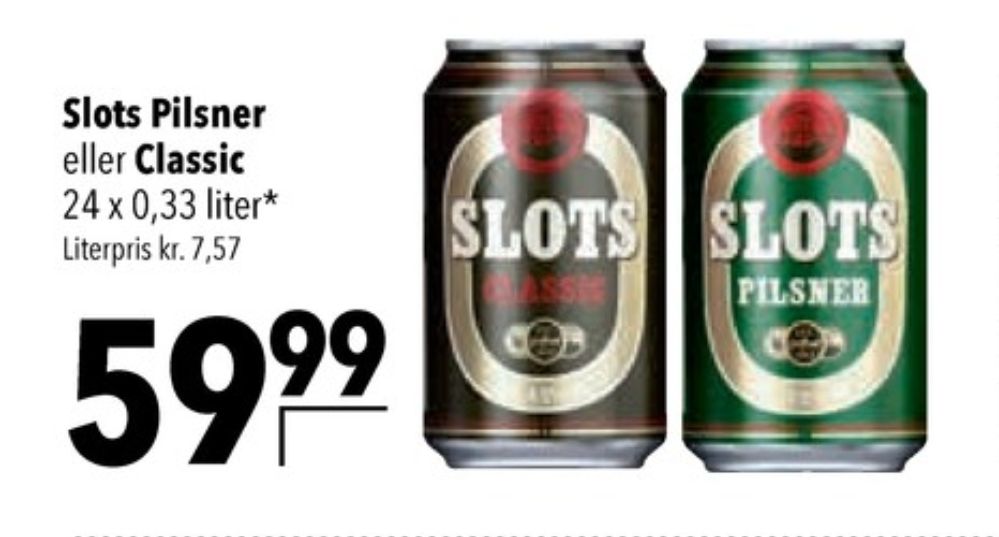 Slots Classic, Øl 24 pk.