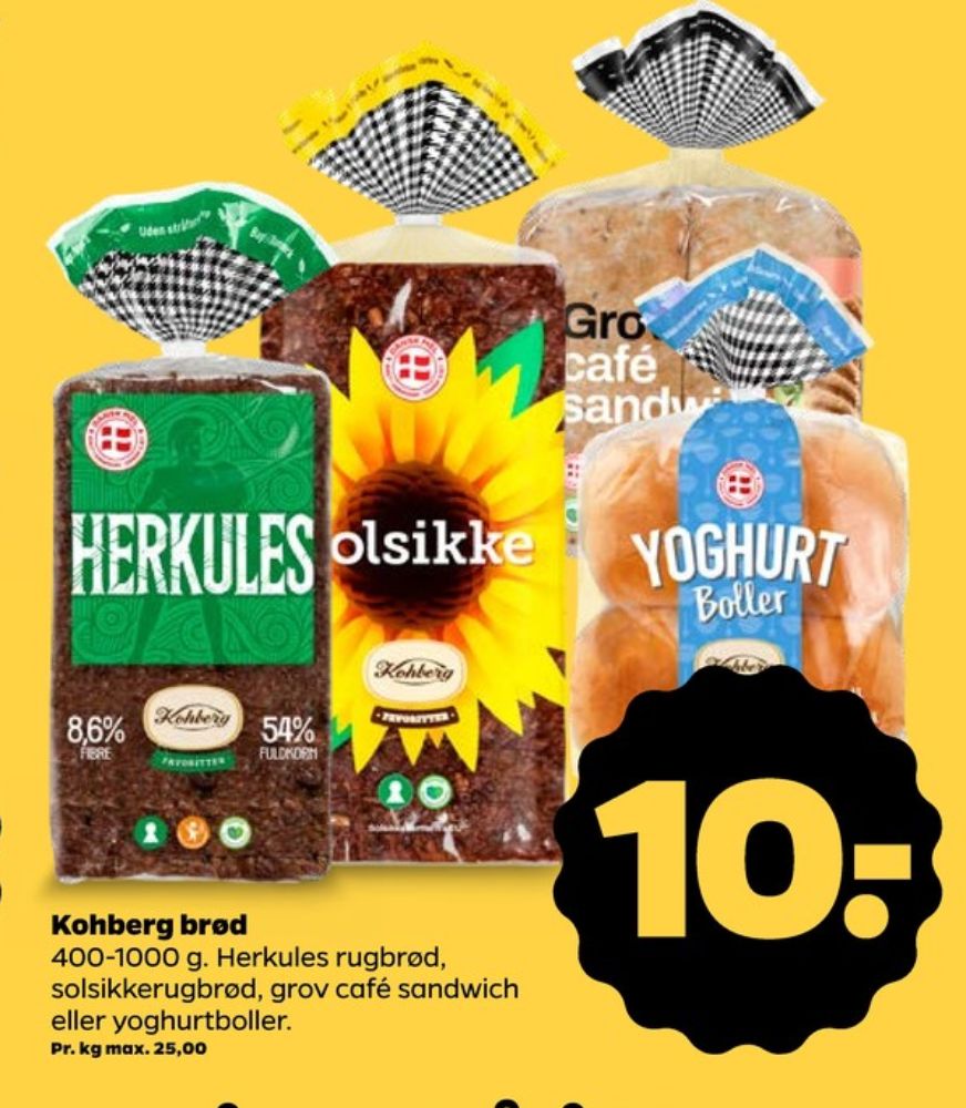 Kohberg Herkules, Rugbrødsskiver