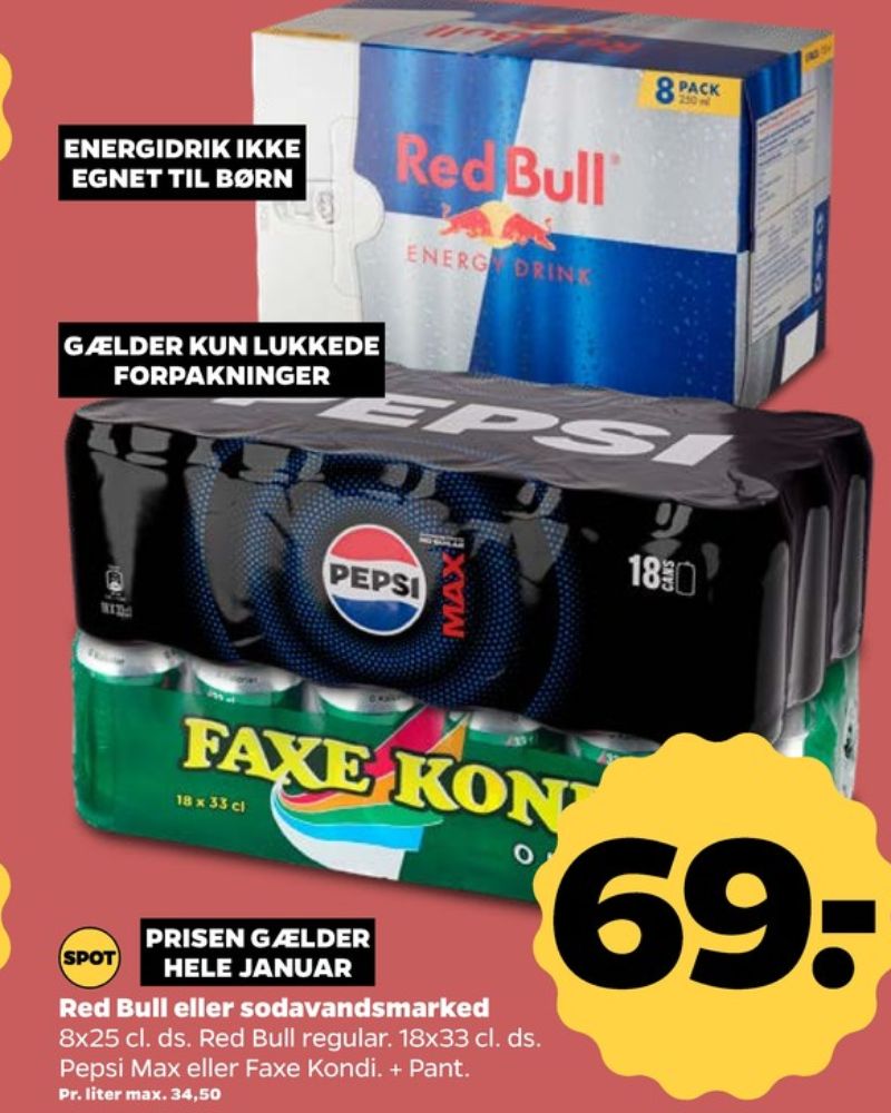 Faxe Kondi 0 Kalorier, Sportssodavand 18 pk.
