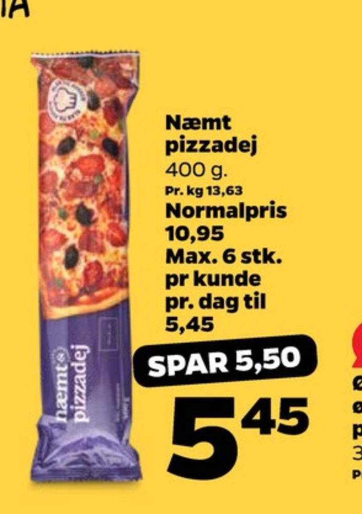Næmt, Pizzadej