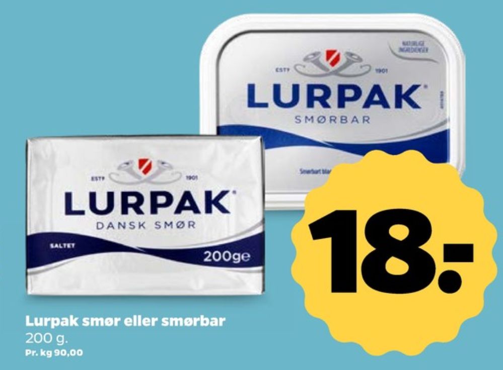 Lurpak, Smør
