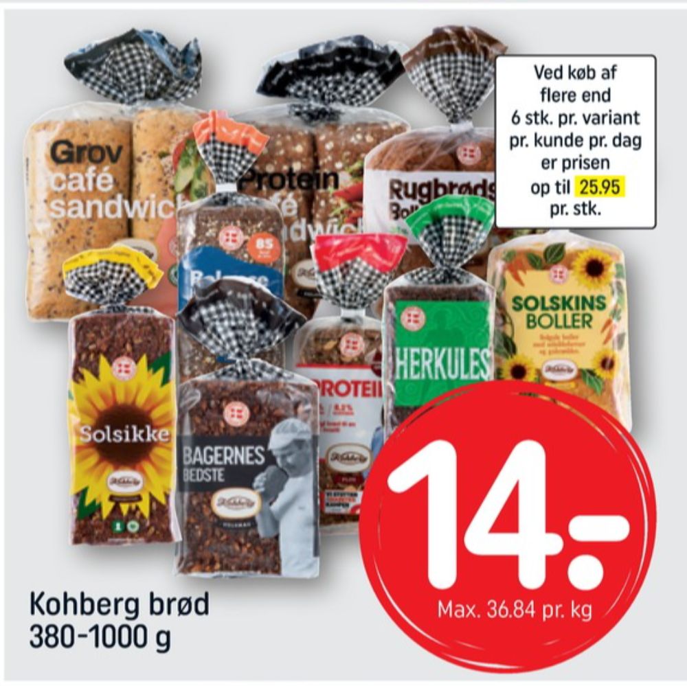 Kohberg Herkules, Rugbrødsskiver