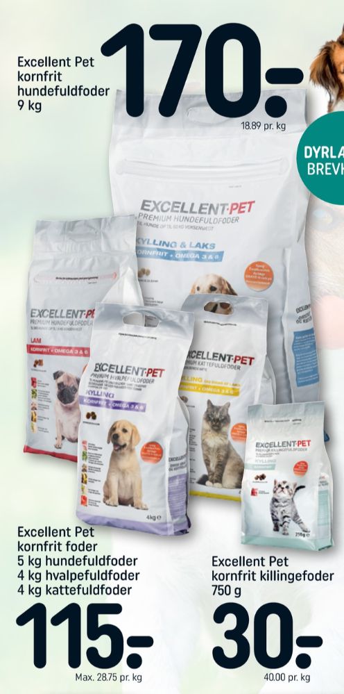 Excellent Pet, Hundefoder