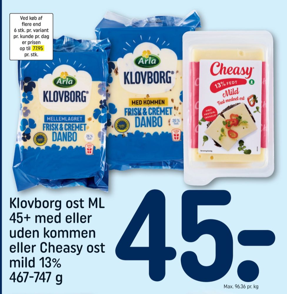 Klovborg, Skæreost Danbo Mellemlagret