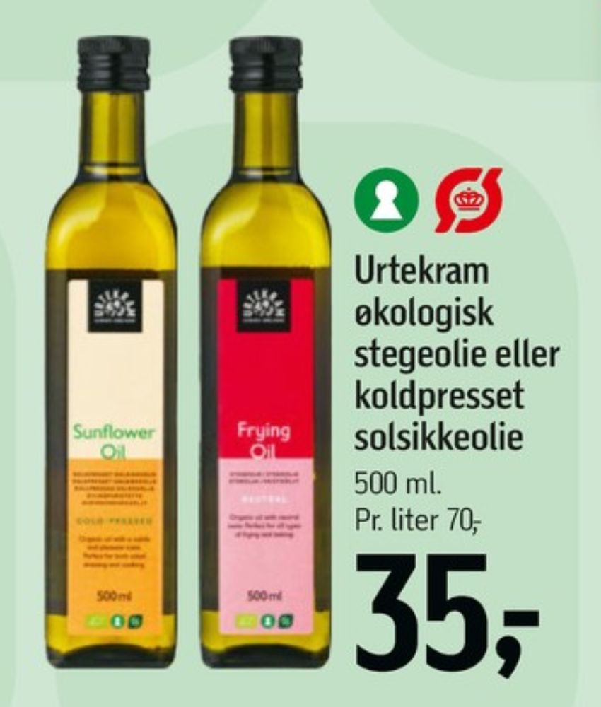 Urtekram, Fritureolie