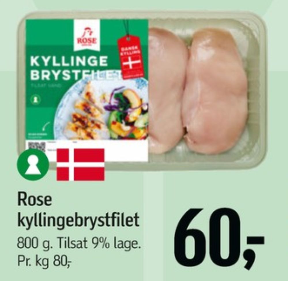 Rose, Kyllingebrystfilet