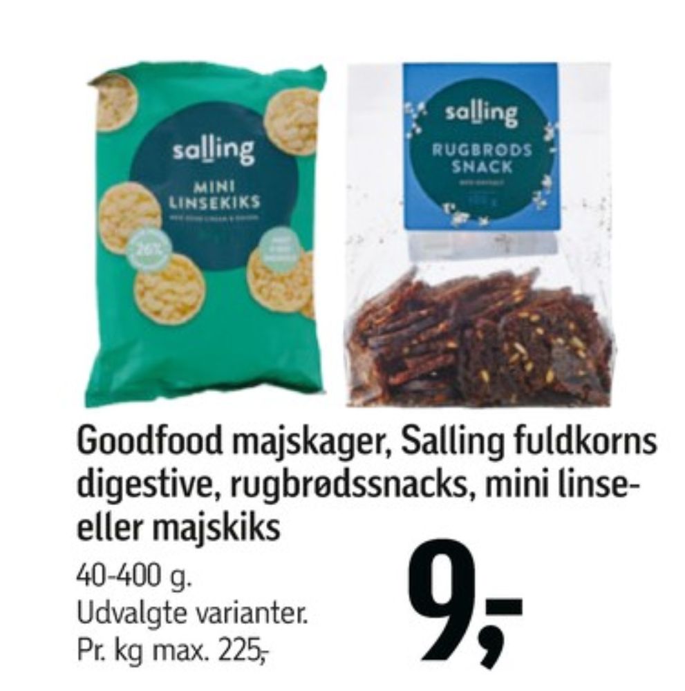 Salling, Rugbrødssnack med havsalt