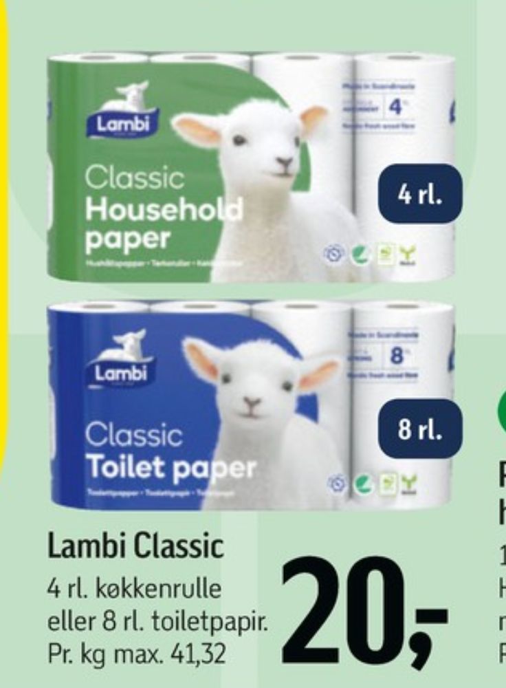Lambi Classic, Toiletpapir