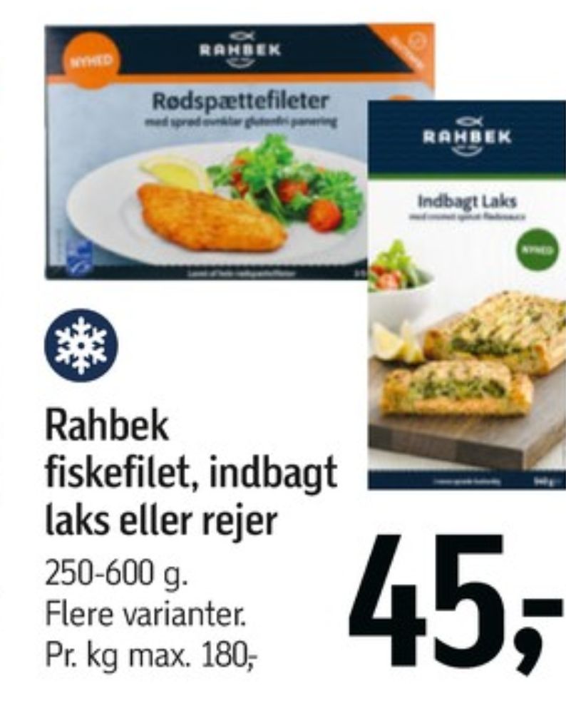 Rahbek, Indbagt Laks med cremet spinat-flødesauce