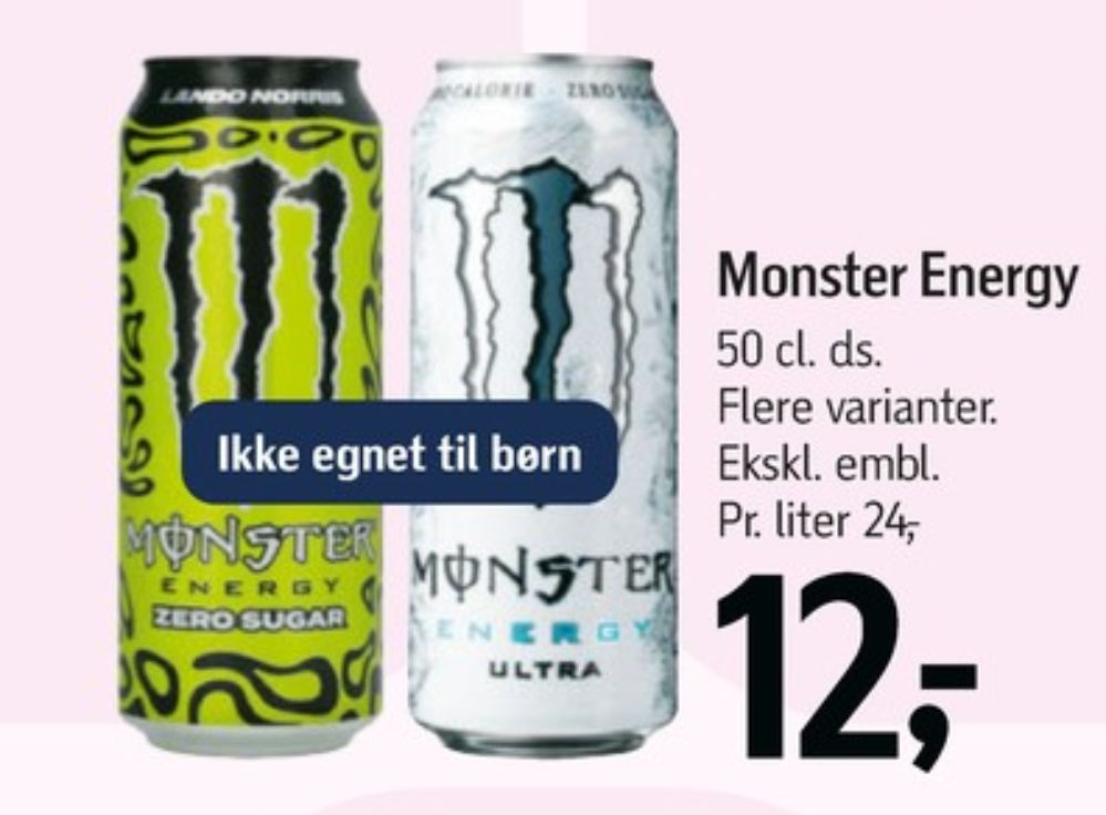 Monster Ultra Energy, Energidrik