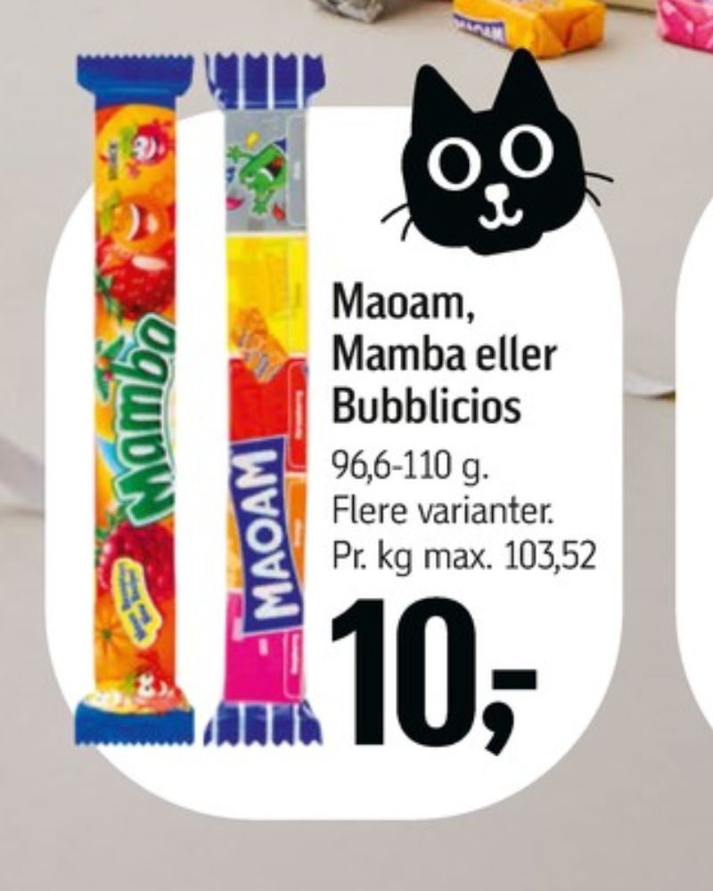 Maoam, Karameller