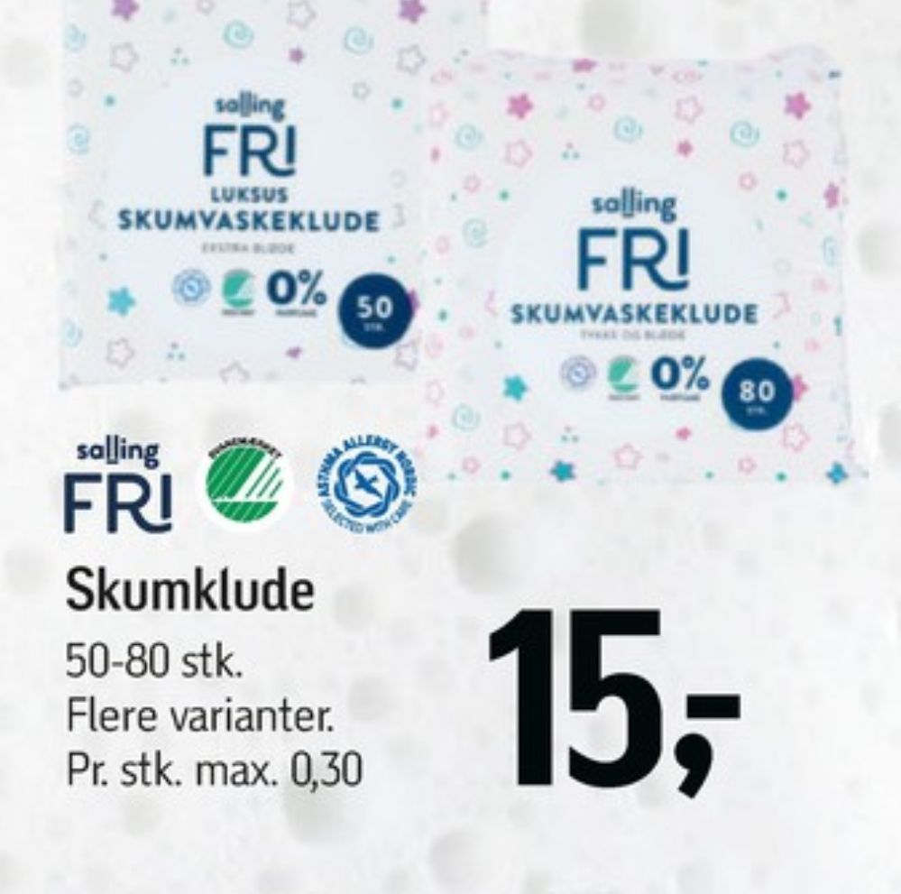 Salling Fri, Skumklude