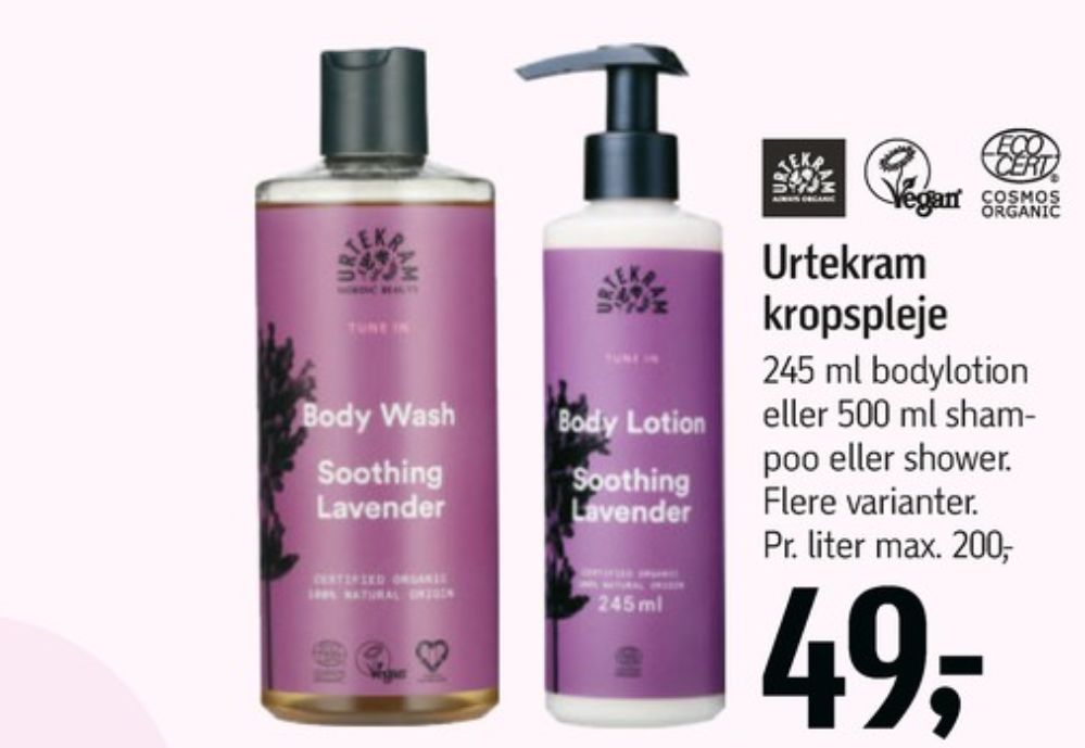 Urtekram, Bodylotion