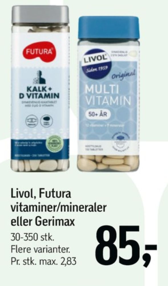 Livol Multi, Vitaminer