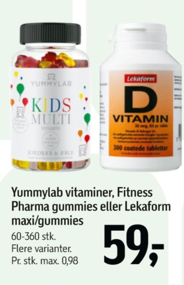Lekaform, Vitaminer