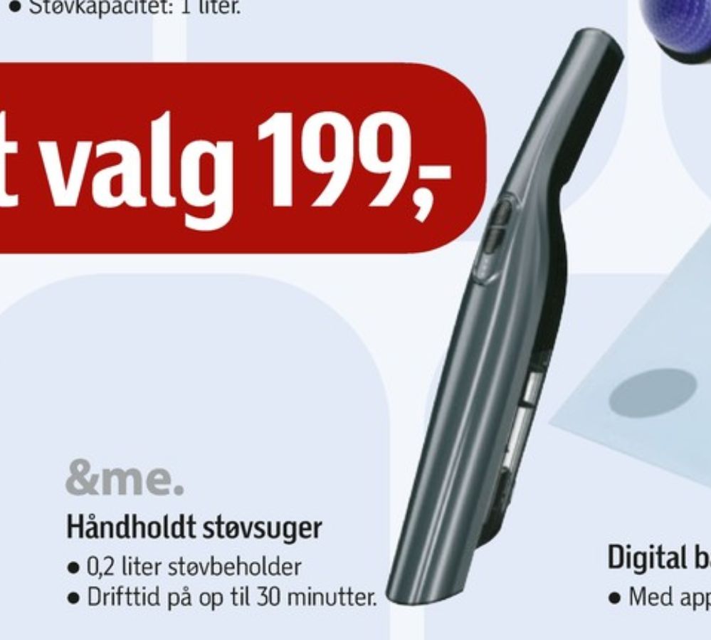 &Me, Håndstøvsuger