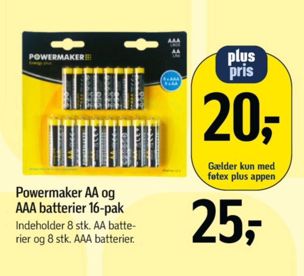 Powermaker, Batterier