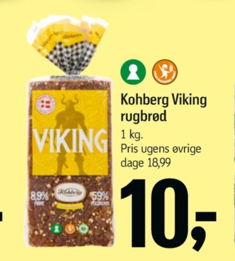 Kohberg Viking, Rugbrødsskiver