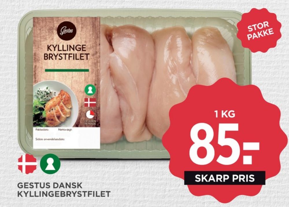 Gestus, Kyllingebrystfilet