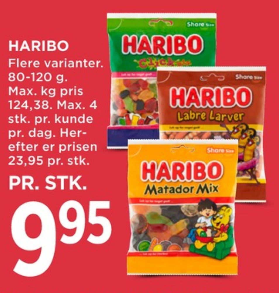 Haribo Labre Larver, Slikposer