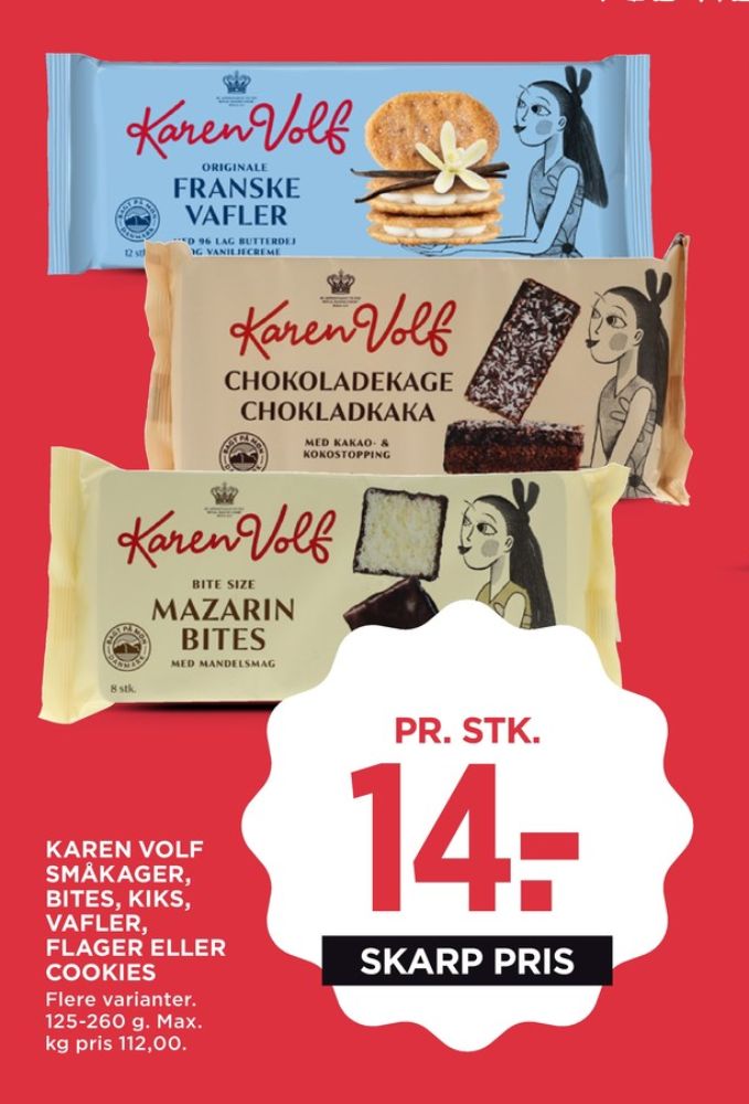 Karen Volf, Chokoladekage med kokos