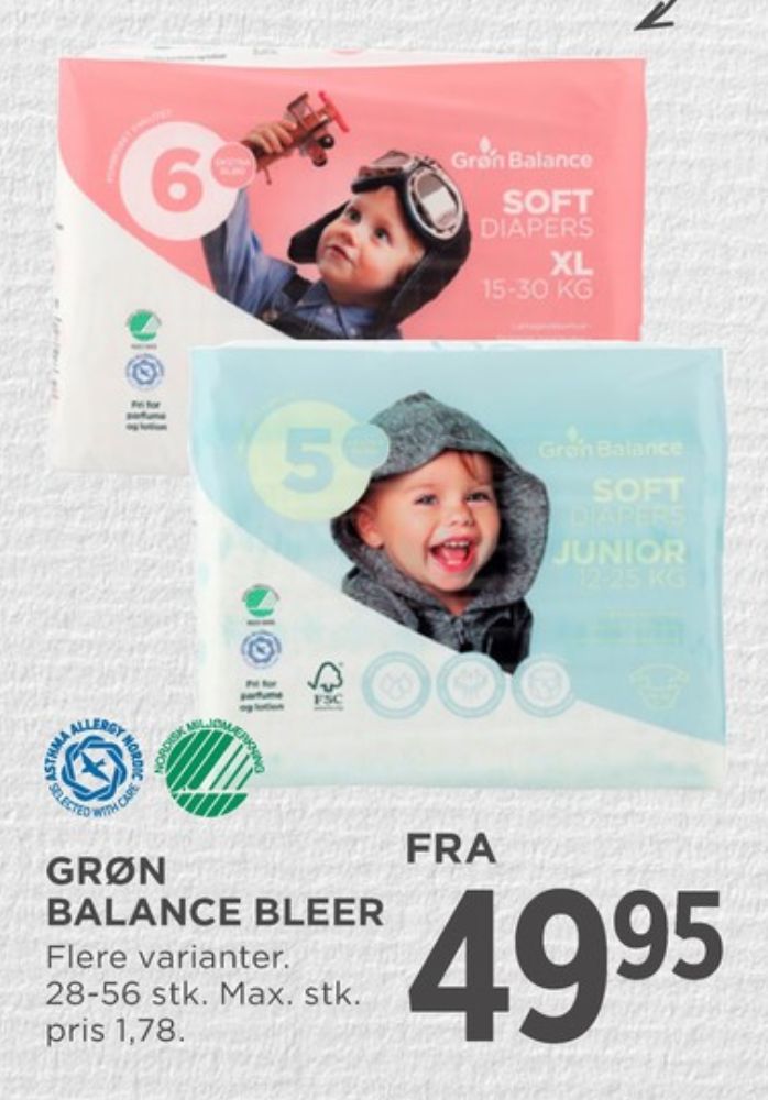 Grøn Balance Junior, Bleer str 5 12-25 kg