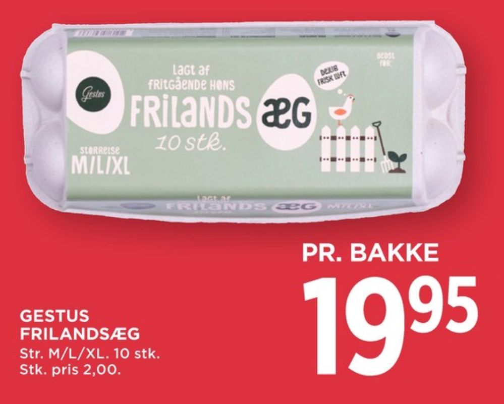 Gestus, Frilandsæg M/L/XL