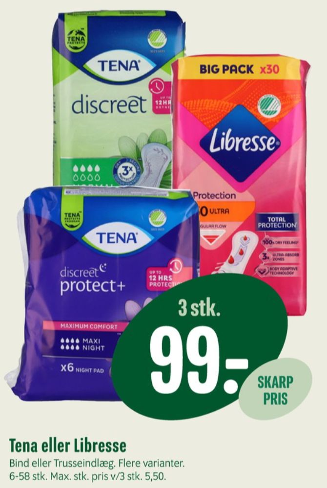 Libresse, Trusseindlæg