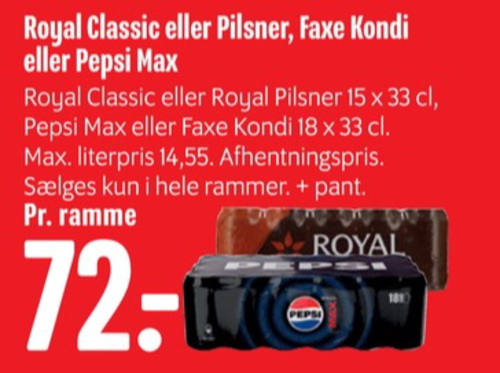 Pepsi Max, Cola 18 pk.