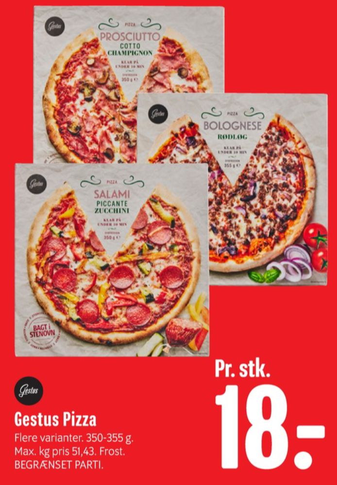 Gestus, Bolognese Rødløg Pizza