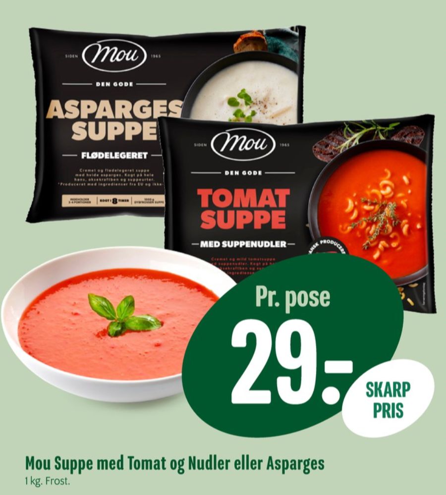 Mou, Aspargessuppe