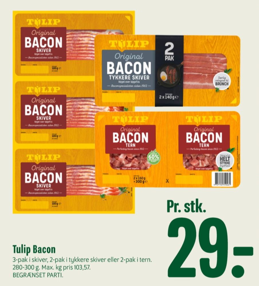 Tulip, Baconskiver